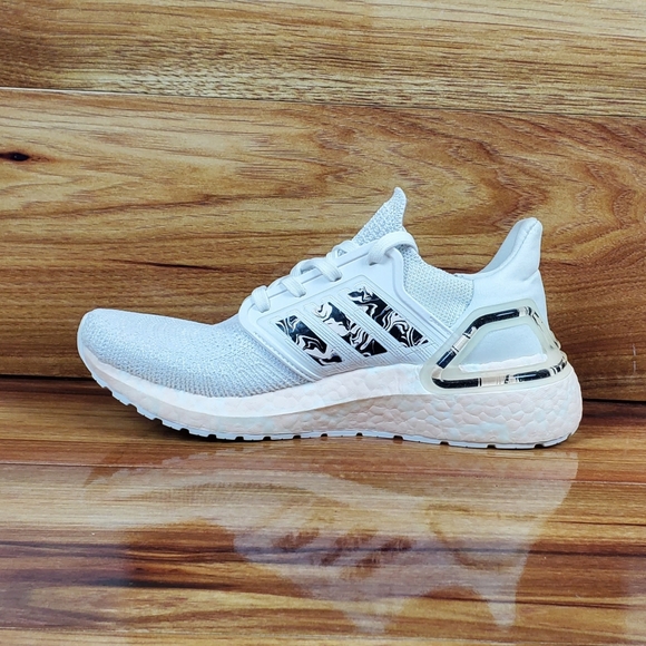 Adidas Women's UltraBoost 20 "Glam Pack- White Pink Tint" FW5721 Size 5 and 6 - Picture 7 of 9